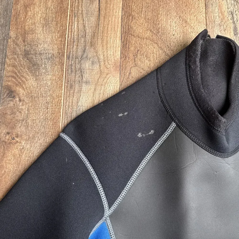 Vintage Atlan Full Body Wetsuit‎ 3/2 MM Men's Small Black Surfer Flextec 6451